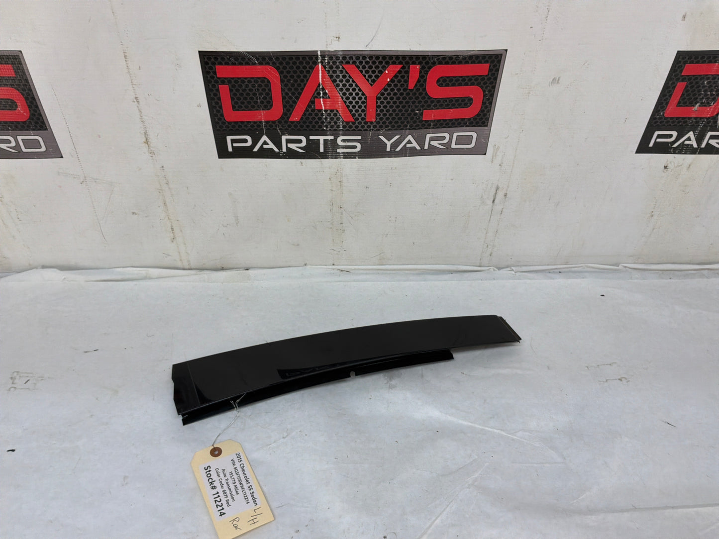 2015 Chevy SS Sedan Rear LH Driver Door Rear Pillar Post Trim Black OEM