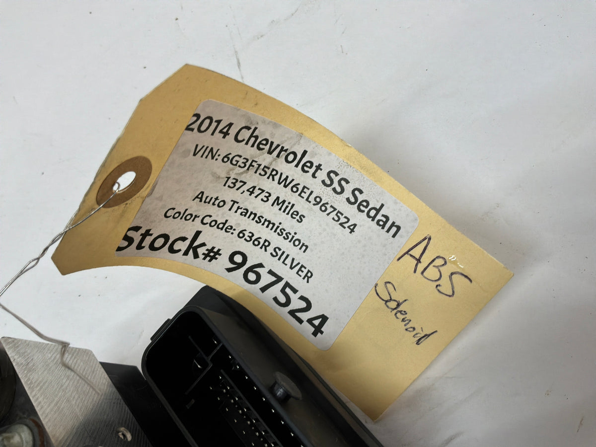 2014 Chevy SS Sedan ABS Anti Lock Brake Pump Module OEM