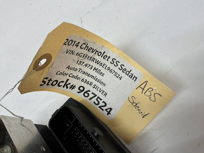 2014 Chevy SS Sedan ABS Anti Lock Brake Pump Module OEM