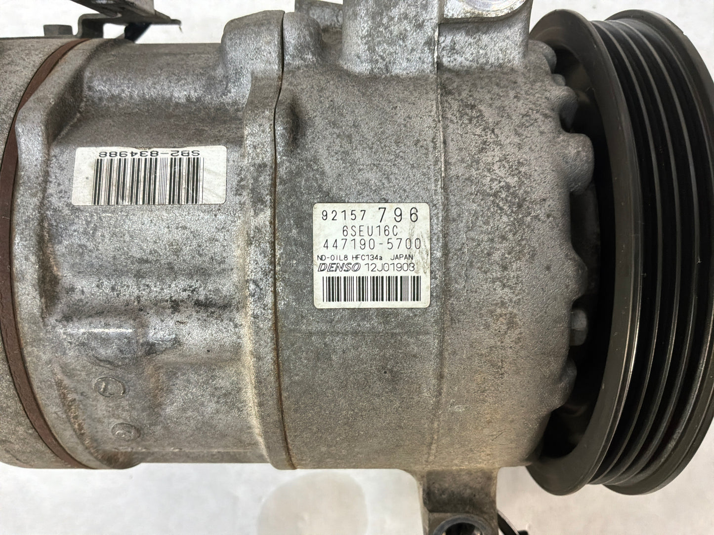 2008 Pontiac G8 GT AC A/C Air Conditioner Compressor w/ Hardware OEM