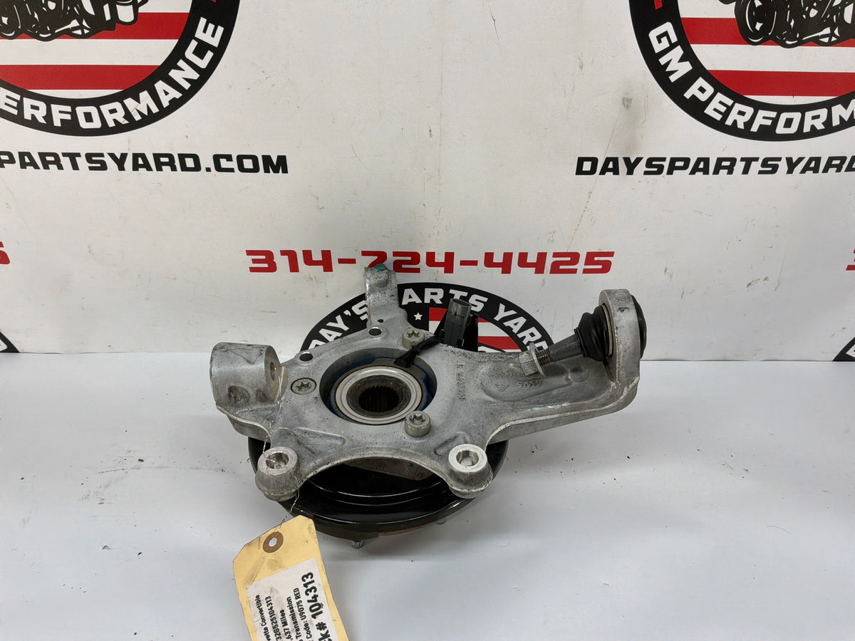2002 Chevy C5 Corvette Convertible  LH Driver Rear Suspension Spindle Knuckle Hub OEM