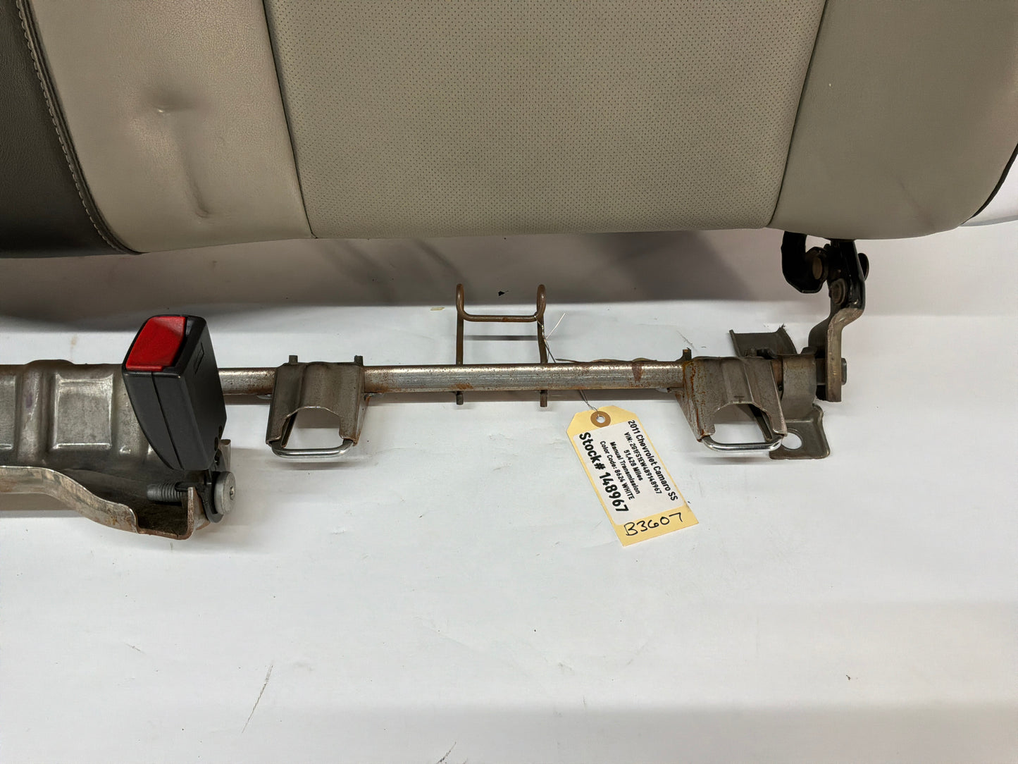 2011 Chevy Camaro SS Rear Upper Seat Titanium Leather OEM