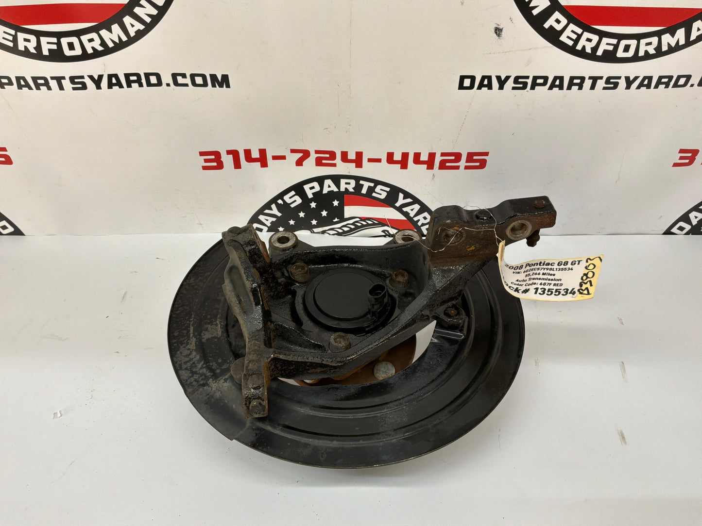 2008 Pontiac G8 GT LH Driver Front Suspension Spindle Knuckle Hub Assembly OEM
