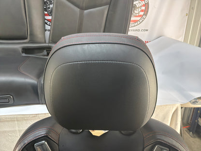 2014 Chevy SS Sedan Seats Fronts and Rears Black Leather Alcantara Suede OEM