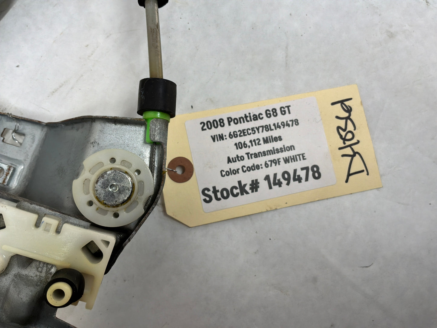 2008 Pontiac G8 GT Front RH Passenger Door Window Regulator Motor OEM