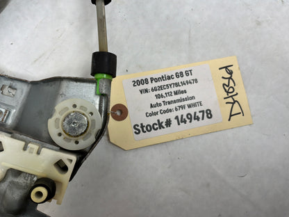 2008 Pontiac G8 GT Front RH Passenger Door Window Regulator Motor OEM