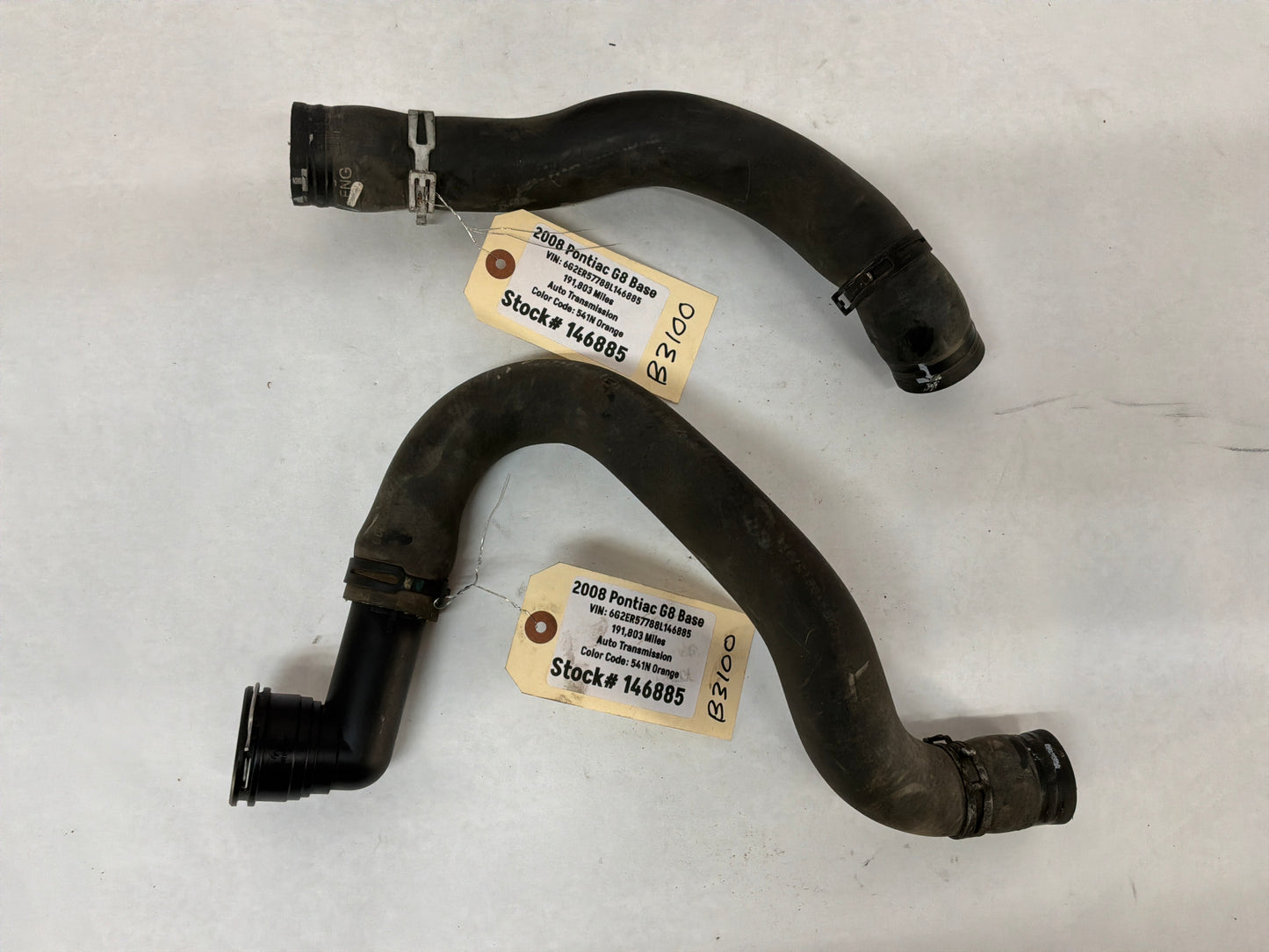 2008 Pontiac G8 Base Upper & Lower Radiator Hoses OEM