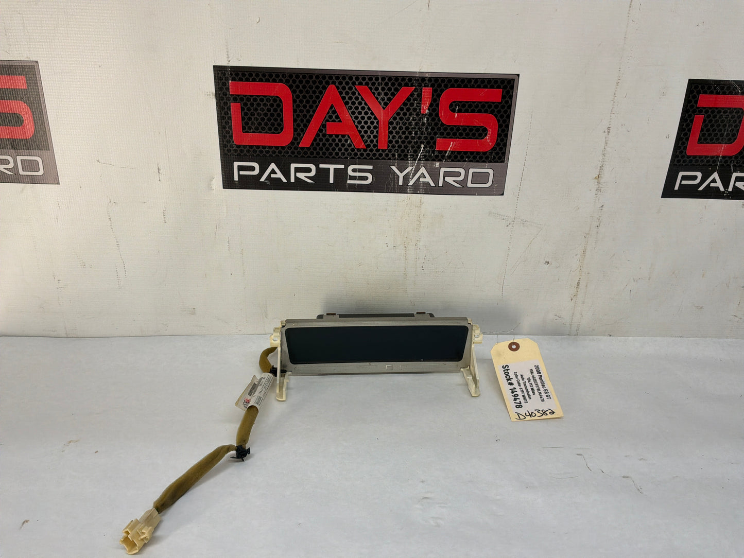 2008 Pontiac G8 GT Atari Dash Gauges Display Unit OEM