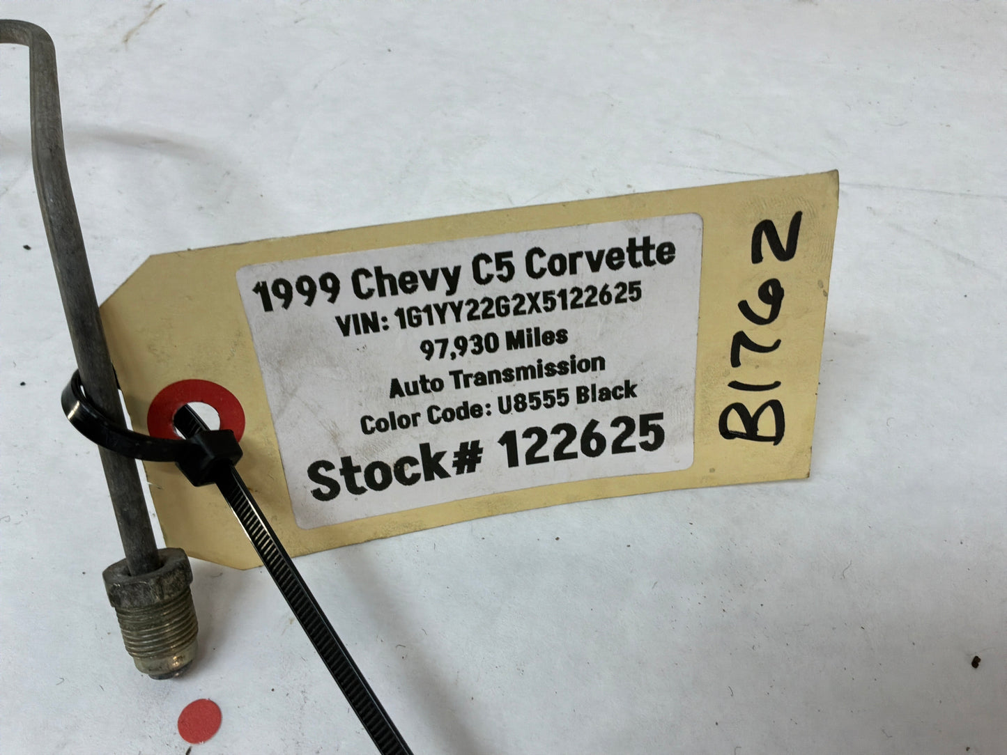 1999 Chevy C5 Corvette Rear Cradle Hard Brake Line OEM