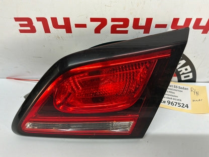 2014 Chevy SS Sedan RH Passenger Inner Tail Light Taillight Lamp OEM