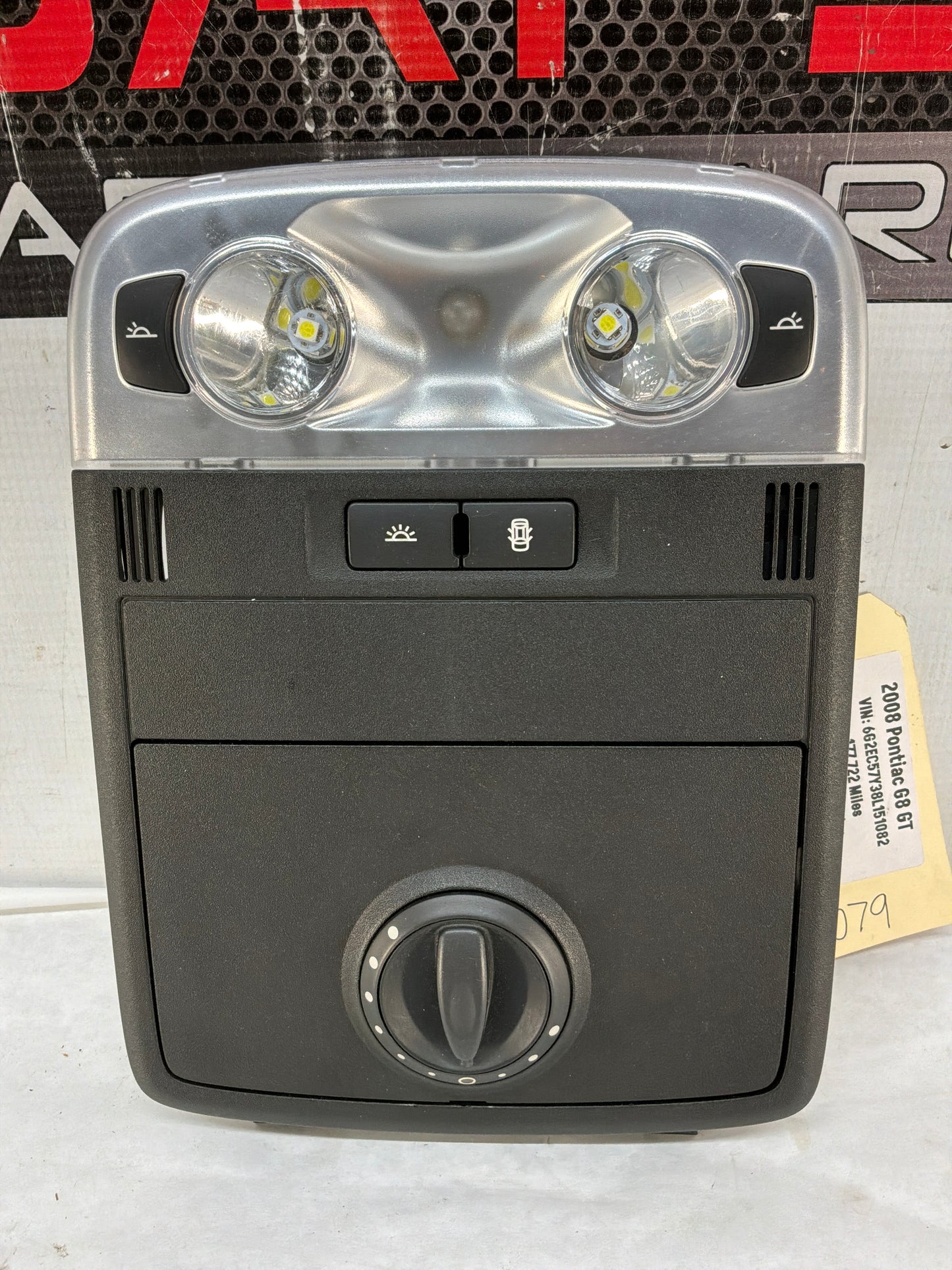 2008 Pontiac G8 Overhead Over Head Console Dome Light OEM