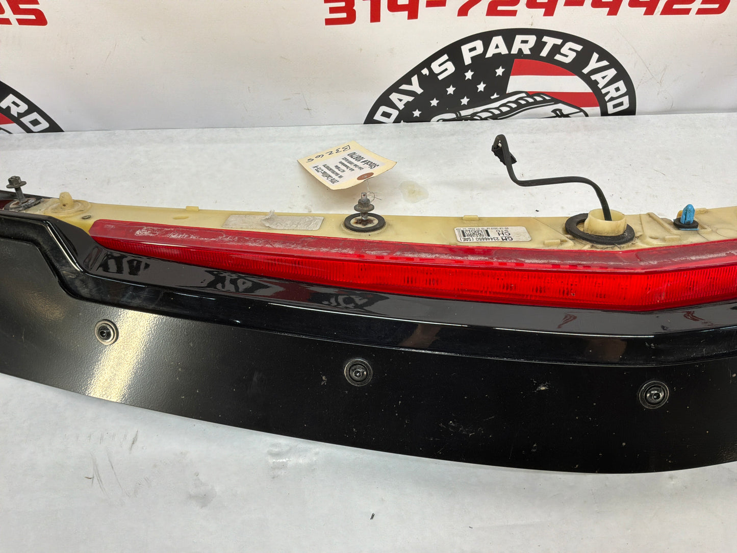 2016 Cadillac CTS-V Rear Trunk Spoiler w/ Brake Light Black OEM