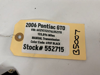 2006 Pontiac GTO Rear RH & LH Seat Belt Seatbelt Retractor OEM