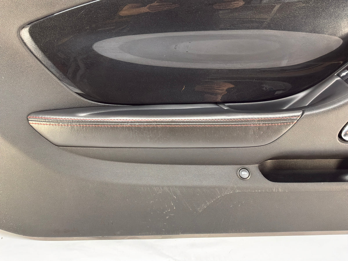 2013 Chevy Camaro ZL1 LH Driver Carbon Flash Front Interior Door Panel Trim OEM