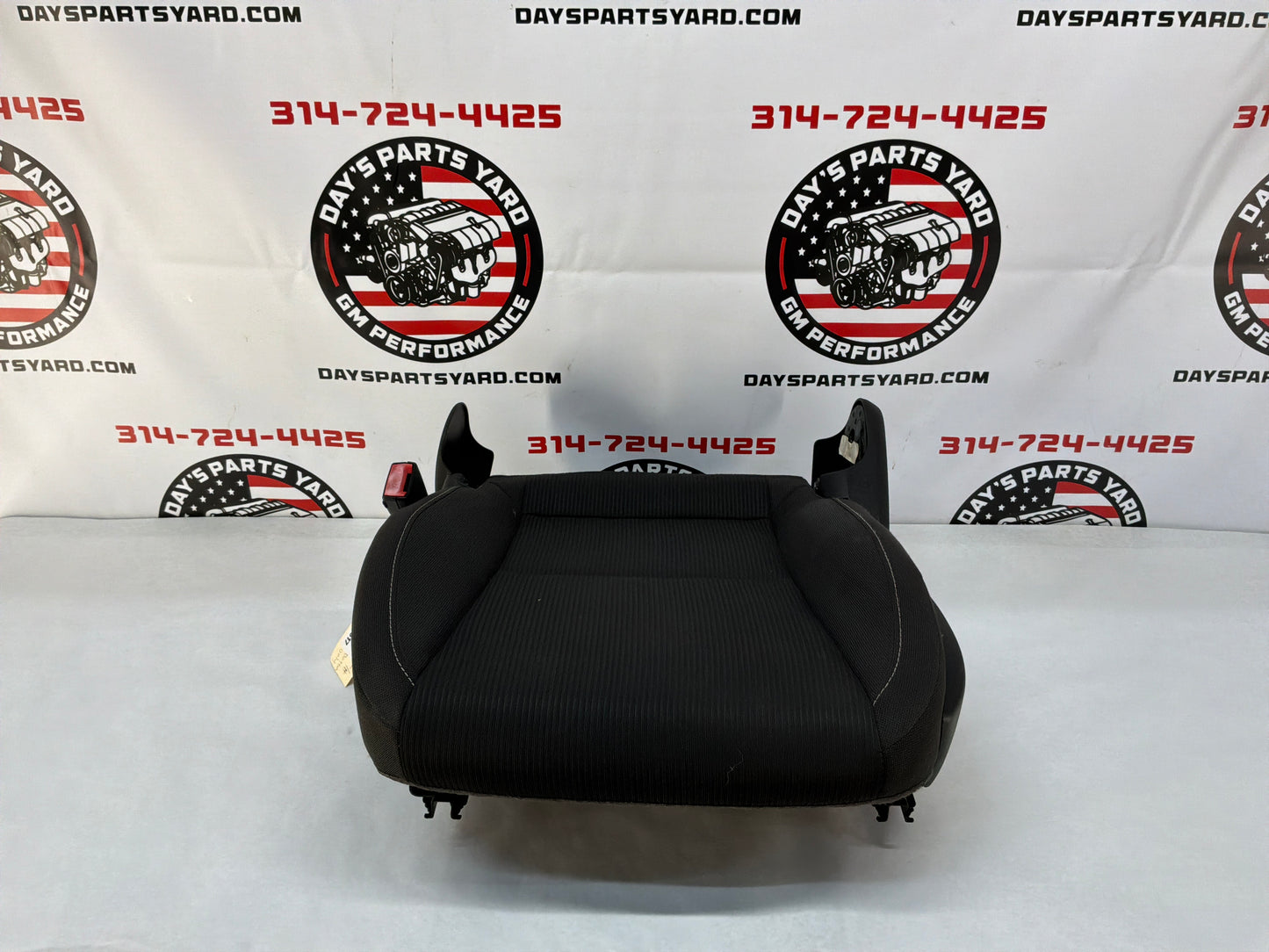 2014 Chevy Camaro LH Driver Front Seat Bottom Black Clothe OEM