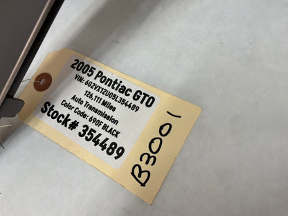 2005 Pontiac GTO Center Dash Radio HVAC Bezel Plate Panel Trim OEM