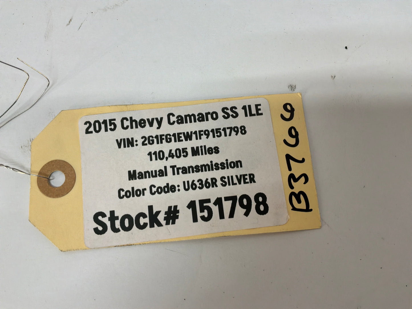 2015 Chevy Camaro SS 1LE RH, LH & Center Rear Bumper Fascia Support Bracket Mount OEM