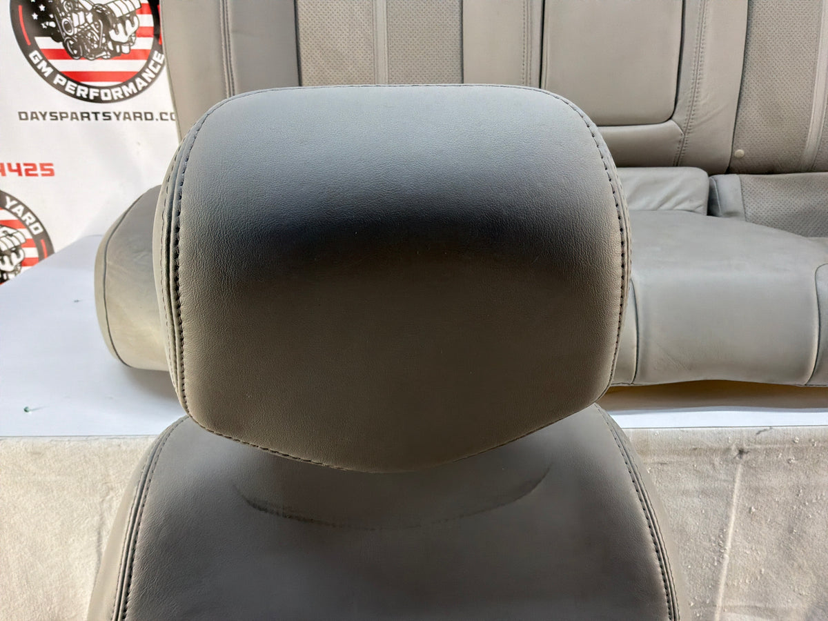 2009 Cadillac CTS-V Seats Fronts and Rears Leather and Suede OEM Titanium