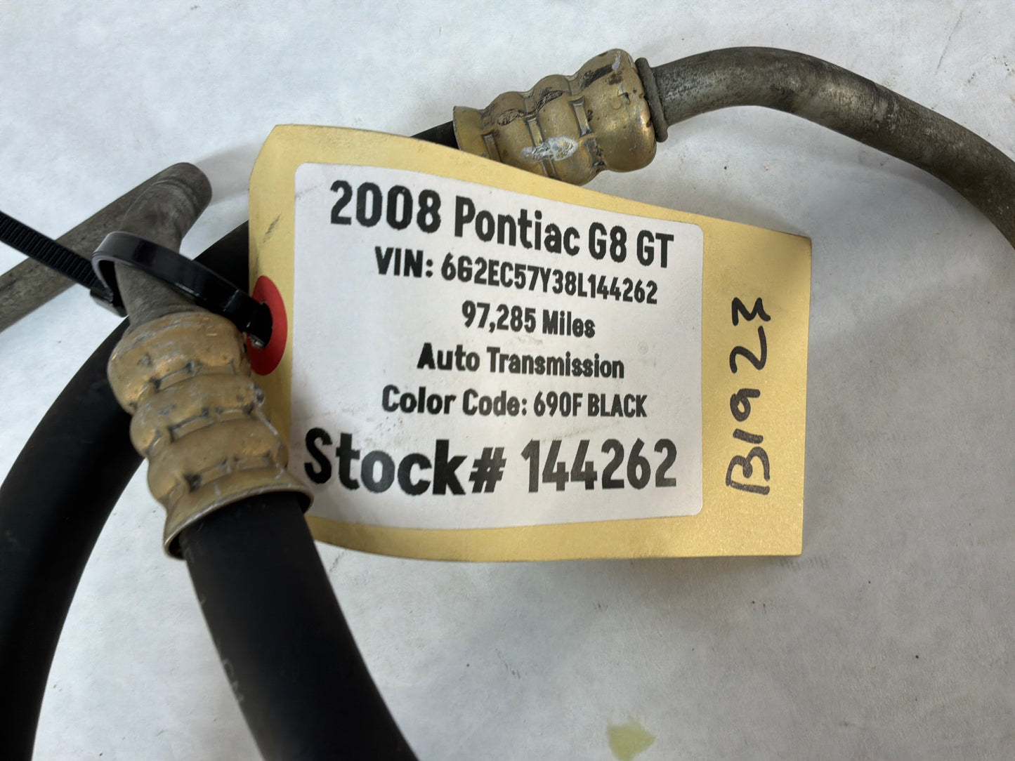 2008 Pontiac G8 GT Transmission Oil Fluid Cooler Lines Hoses Tubes Pipes OEM