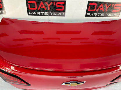 2015 Chevrolet SS Sedan Trunk Deck Lid w/ Spoiler Red OEM