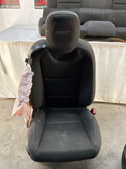 2015 Chevrolet Camaro SS 1LE Seats Fronts and Rears Black Clothe OEM LOCAL PICK UP