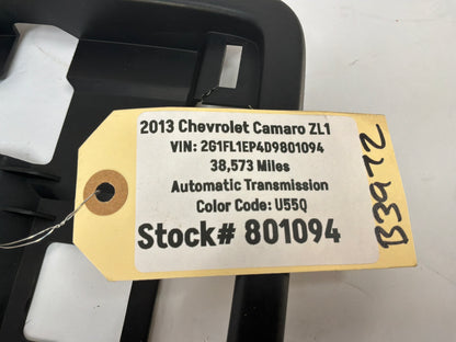 2013 Chevy Camaro ZL1 Overhead Console Dome Light Frame Retainer Plate OEM