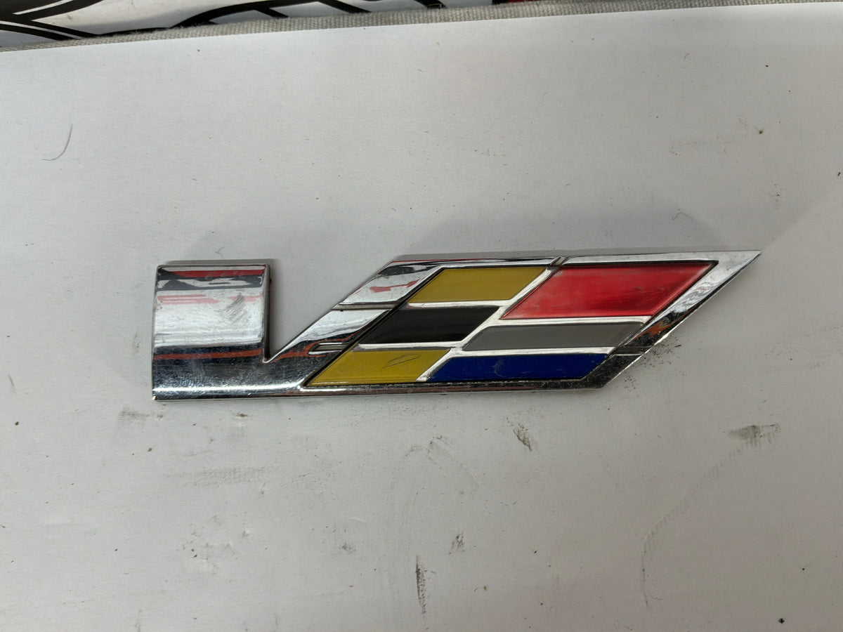 2009 Cadillac CTS-V RH & LH Badges Emblems OEM