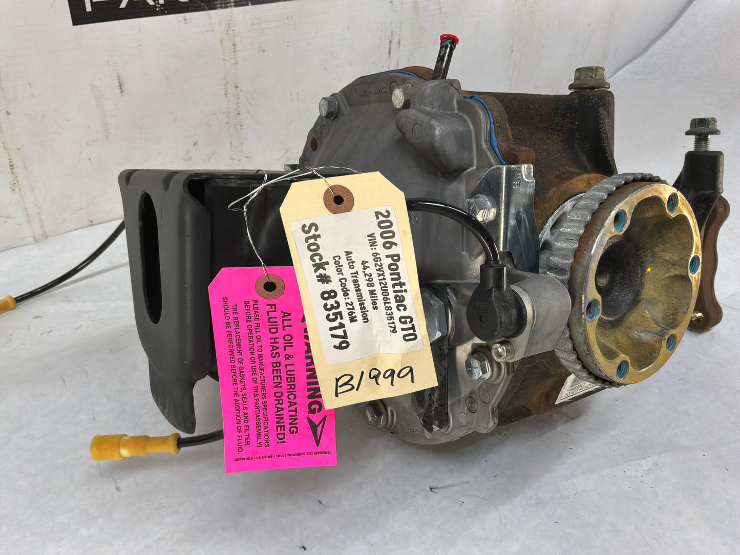 2006 Pontiac GTO Rear End Rearend Carrier Axle Differential 3.46 LSD OEM