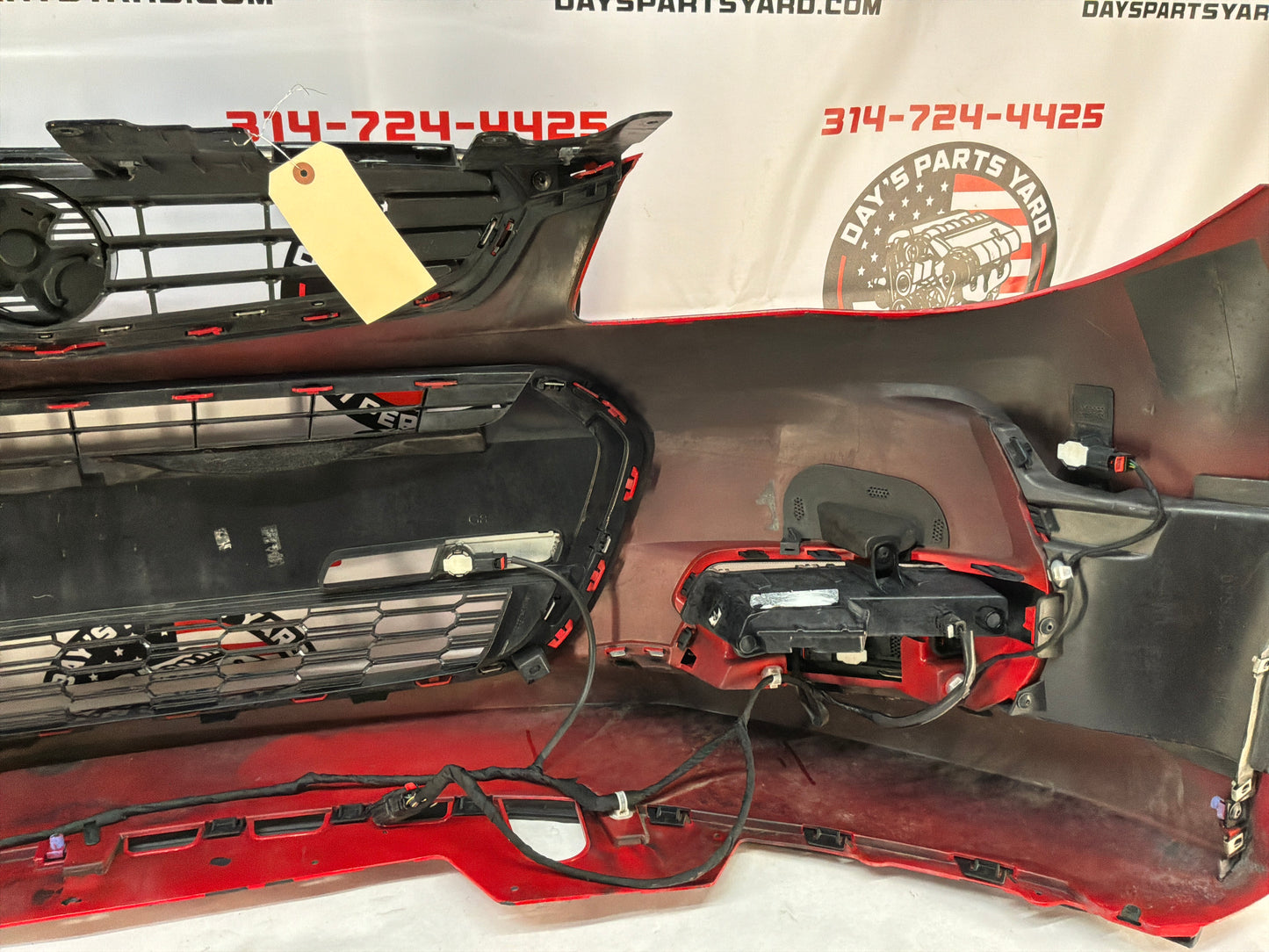 2014 Chevy SS Sedan Complete Front Bumper Fascia Cover Red OEM