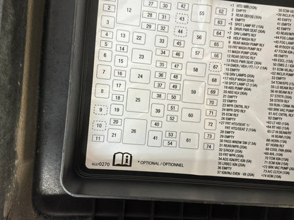 Fuse box lid - Day's Parts Yard