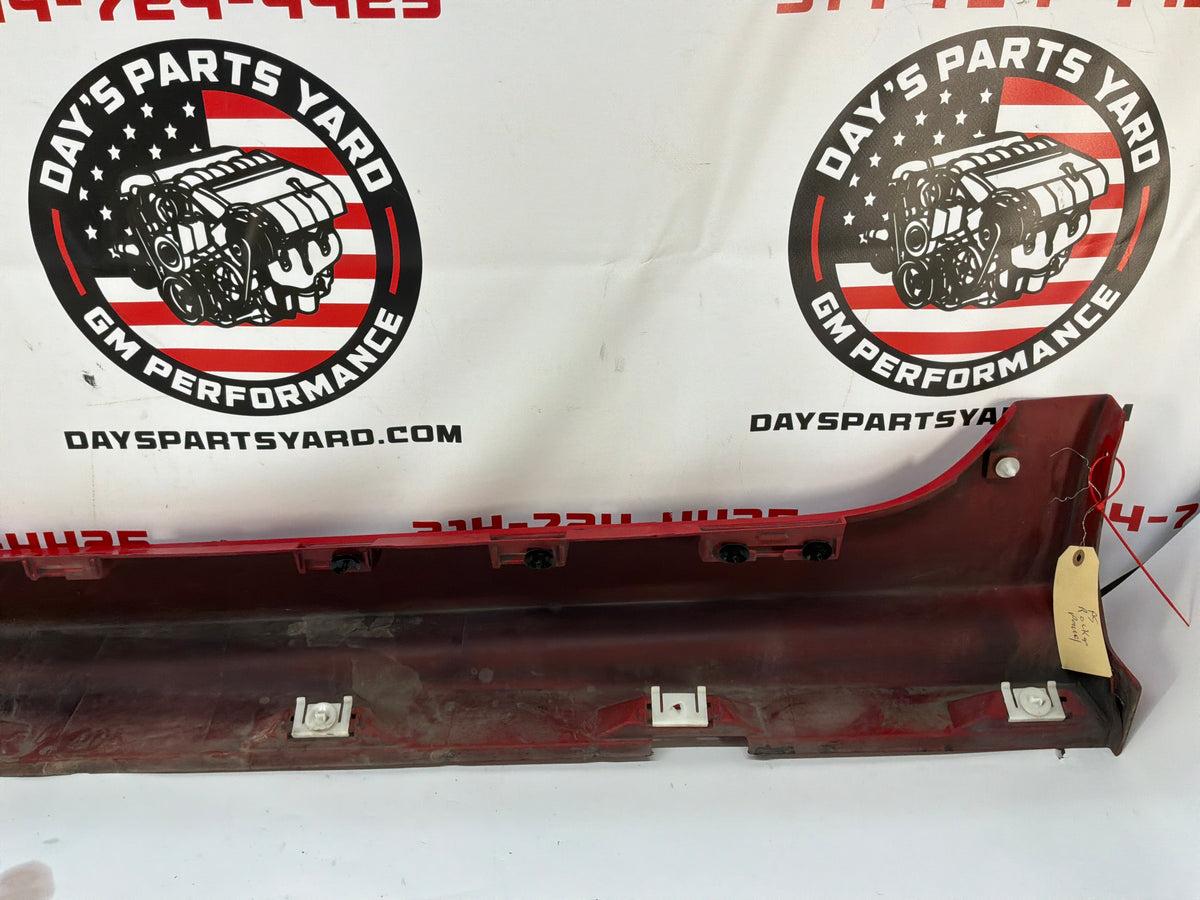 2008 Pontiac G8 GT RH Passenger Rocker Molding Side Skirt Panel Trim Red OEM