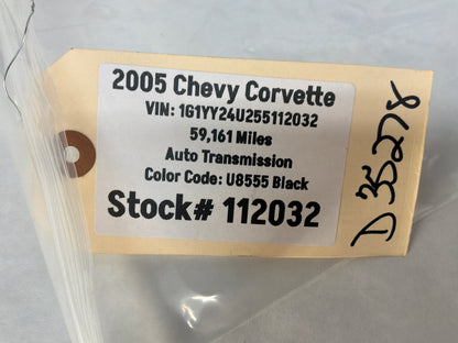 2005 Chevy C6 Corvette RH Passenger Seat Track Frame Finish Covers Trims OEM - Day's Parts Yard