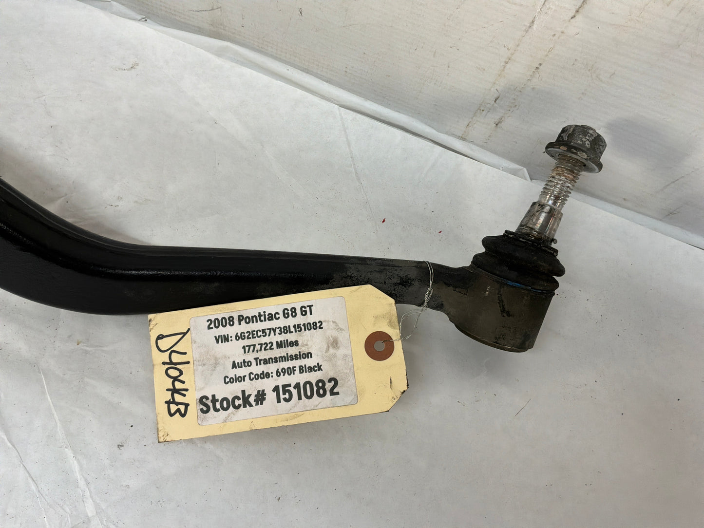 2008 Pontiac G8 GT Front LH Driver Lower Control Arm OEM
