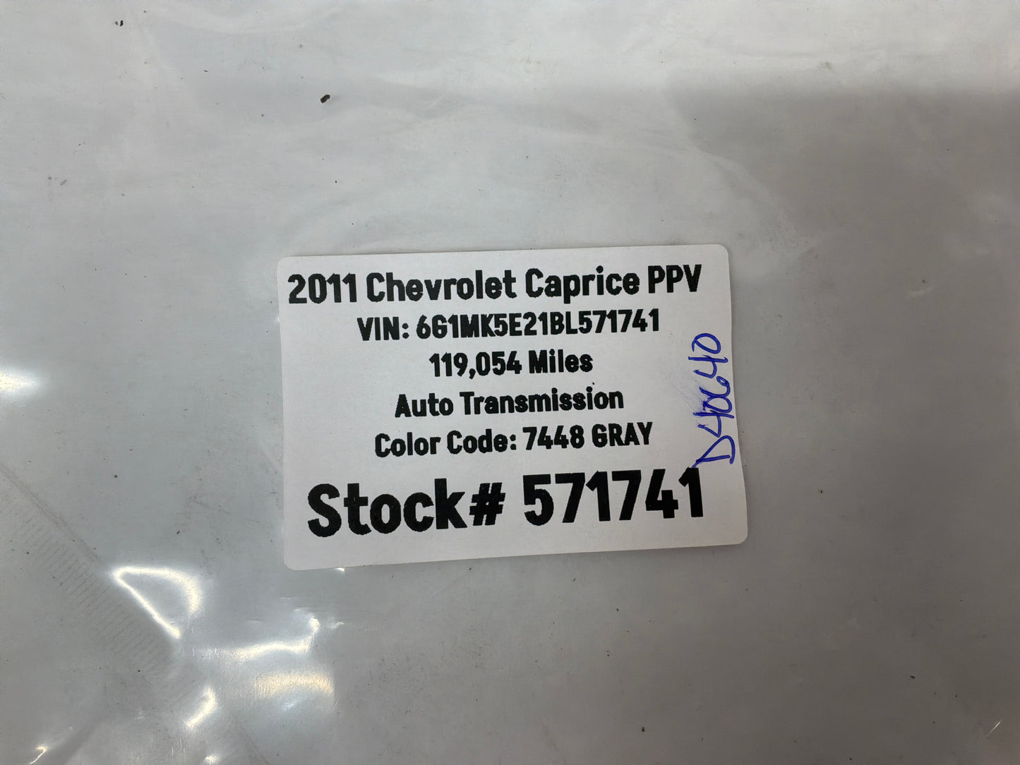 2011 Chevy Caprice PPV Owners Manual Booklet OEM