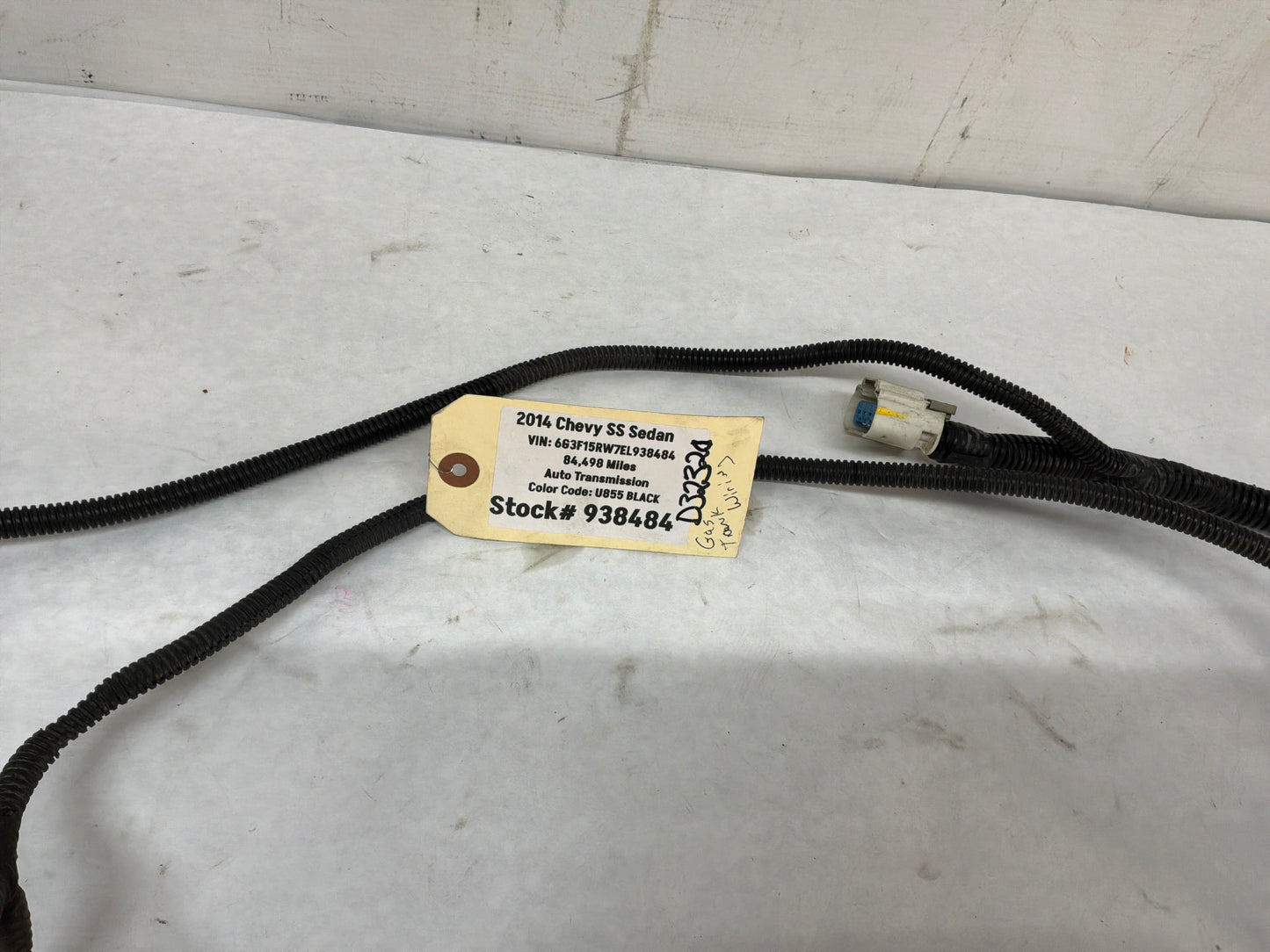 2014 Chevy SS Sedan Fuel Gas Tank Wire Wiring Harness OEM - Day's Parts Yard