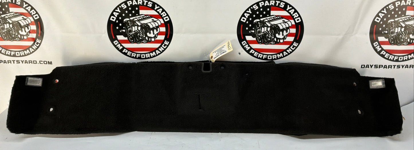 2007 Chevy C6 Corvette Convertible Rear Trunk Carpet Trim Ebony OEM