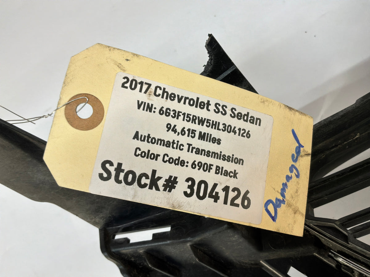 2017 Chevy SS Sedan Front Upper Grille OEM Damaged