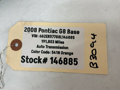 2008 Pontiac G8 Base High & Low Horns w/ Brackets OEM