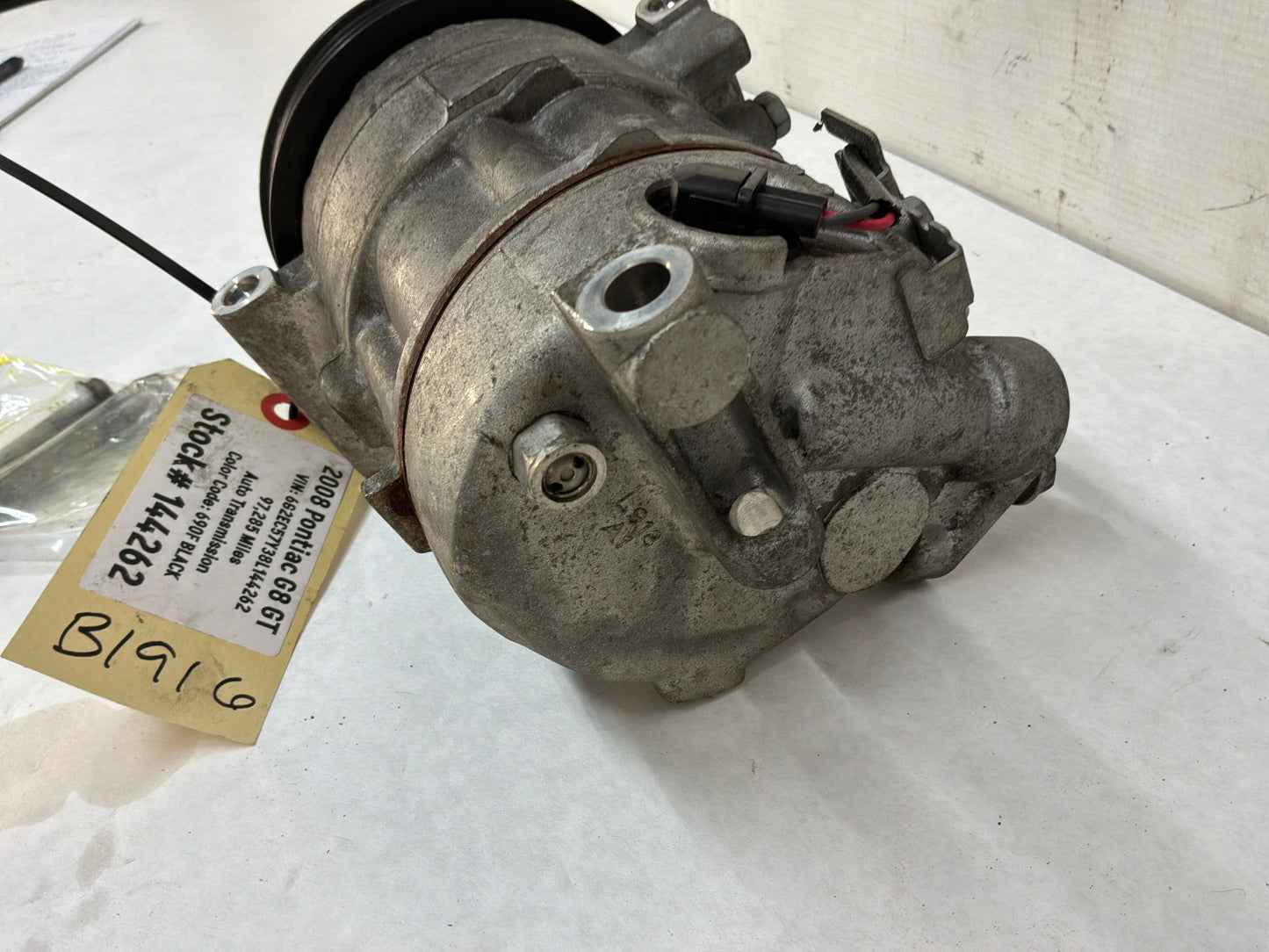2008 Pontiac G8 GT AC A/C Air Conditioner Compressor w/ Hardware OEM