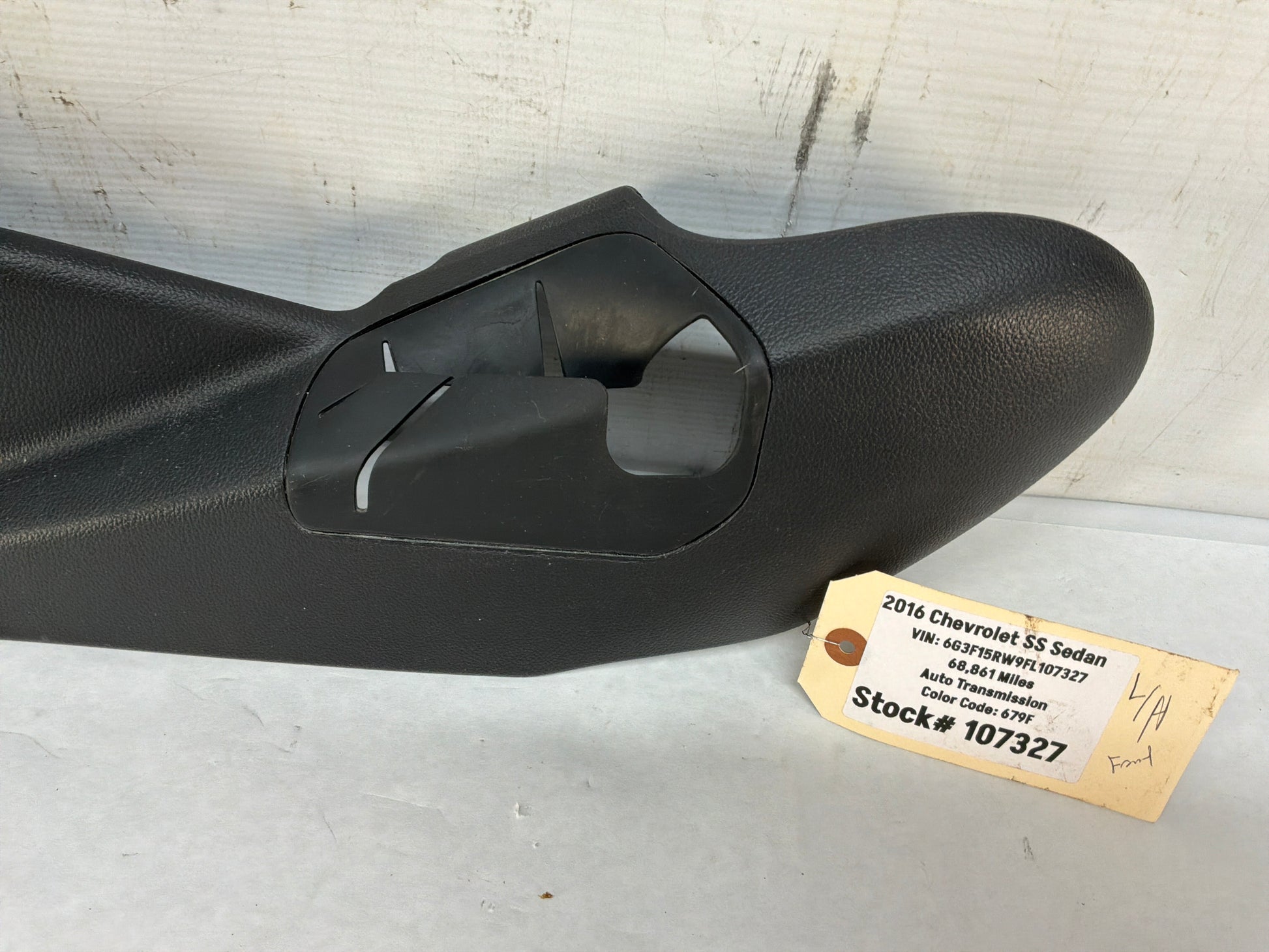 2016 Chevy SS Sedan LH Driver Seat Adjustment Control Switch Outer Finish Cover Panel OEM - Day's Parts Yard