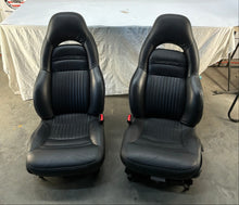2002 Chevy C5 Corvette Seats RH & LH Front Black Leather Seats OEM - Day's Parts Yard