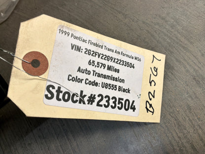 1999 Pontiac Firebird Trans Am Formula WS6 LH Driver Exterior Door Black OEM
