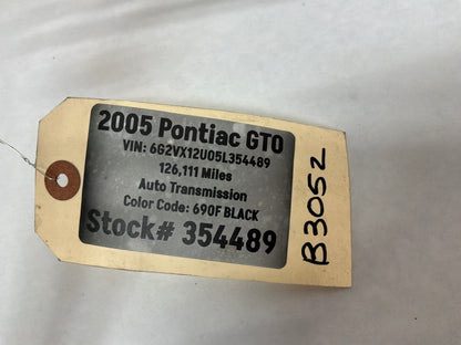 2005 Pontiac GTO Power Steering Cooler Cooling Line Pipe OEM