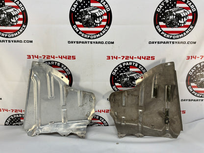 2002 Chevy C5 Corvette Convertible RH & LH Fuel Gas Tank Heat Shield Straps OEM