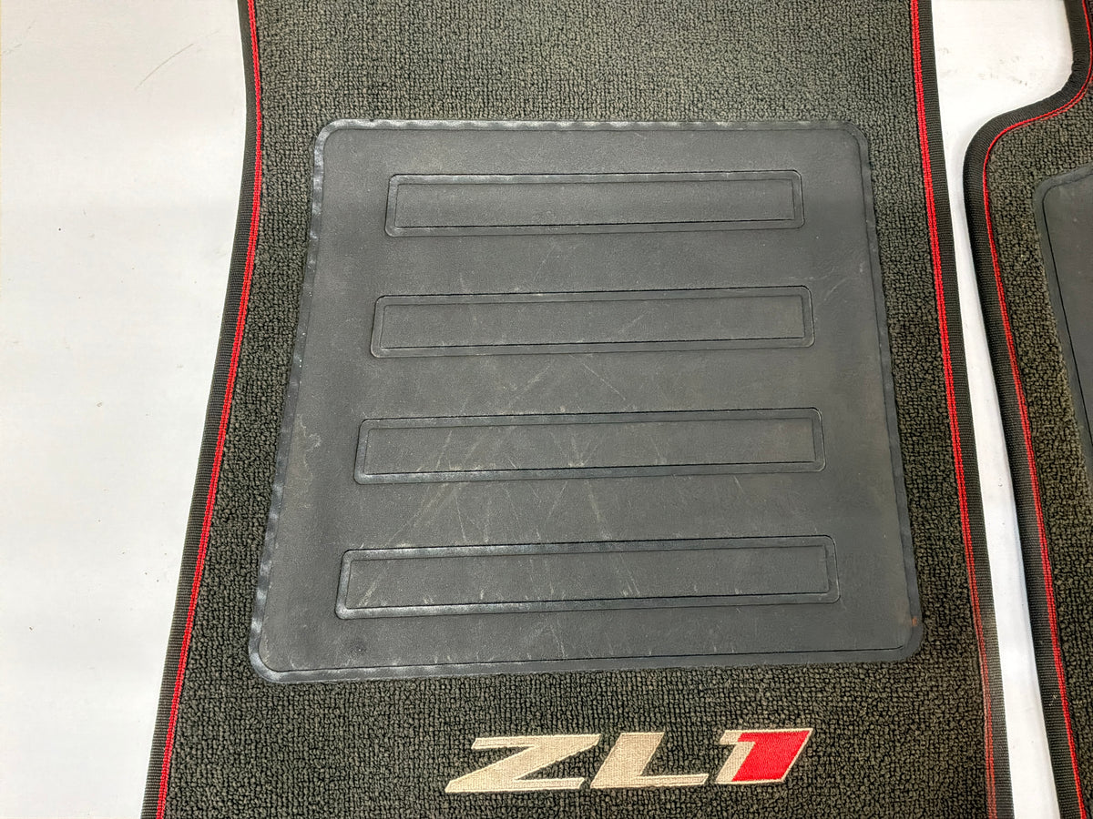 2013 Chevy Camaro ZL1 RH & LH Front Floor Mats Embroidered ZL1 Logo