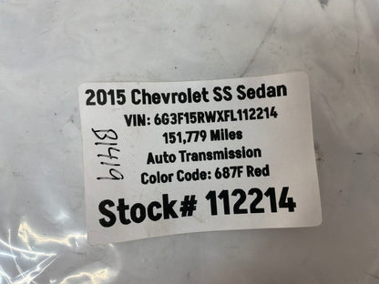 2015 Chevy SS Sedan O2 Oxygen Sensor Extension Aftermarket