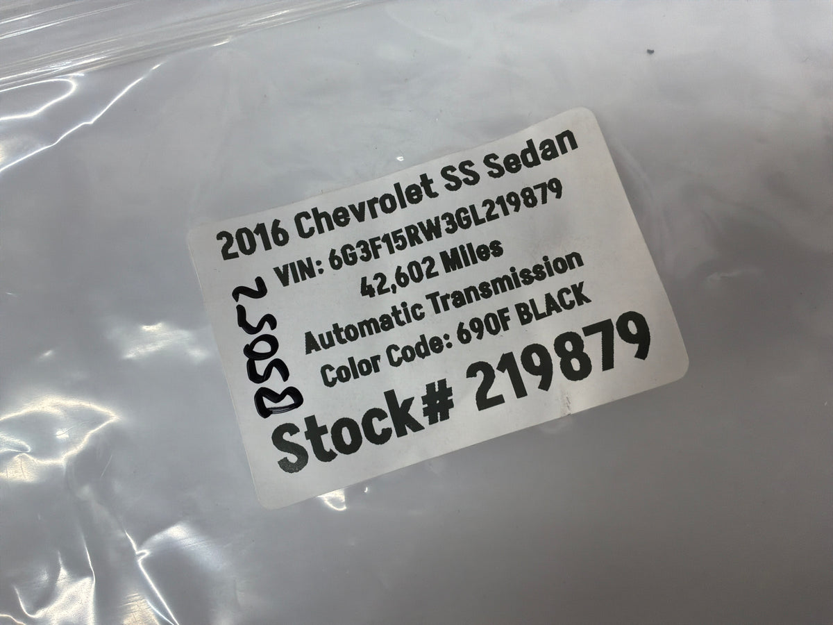 2016 Chevy SS Sedan Over Head Rear Dome Map Light OEM