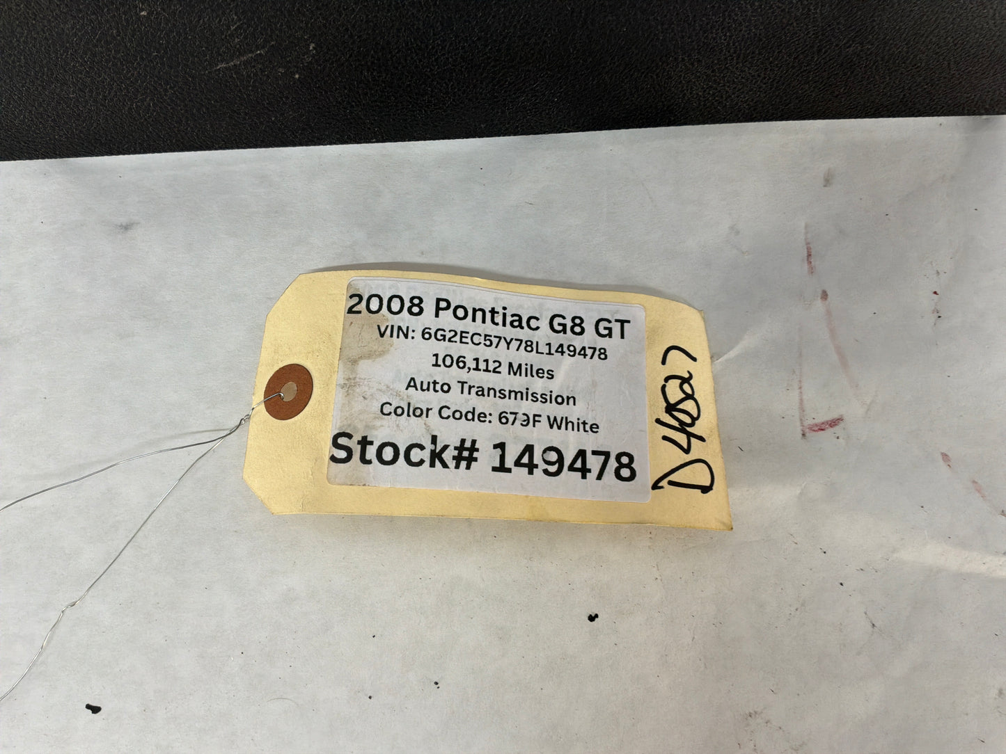 2008 Pontiac G8 GT LH Driver Dash Console Trim 92211828 OEM