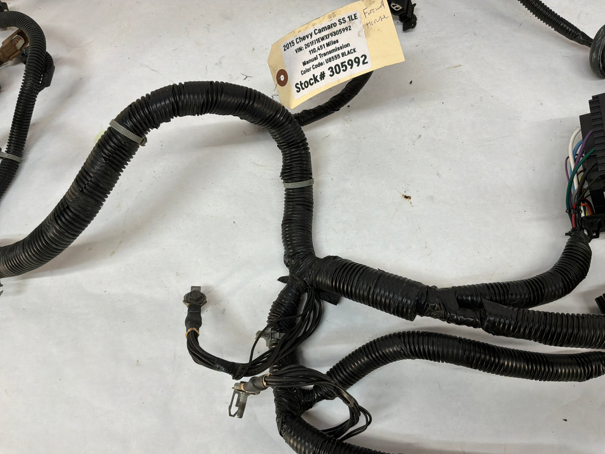 2015 Chevy Camaro SS 1LE Engine Bay Head Lamp Light Firewall Wire Wiring Harness OEM