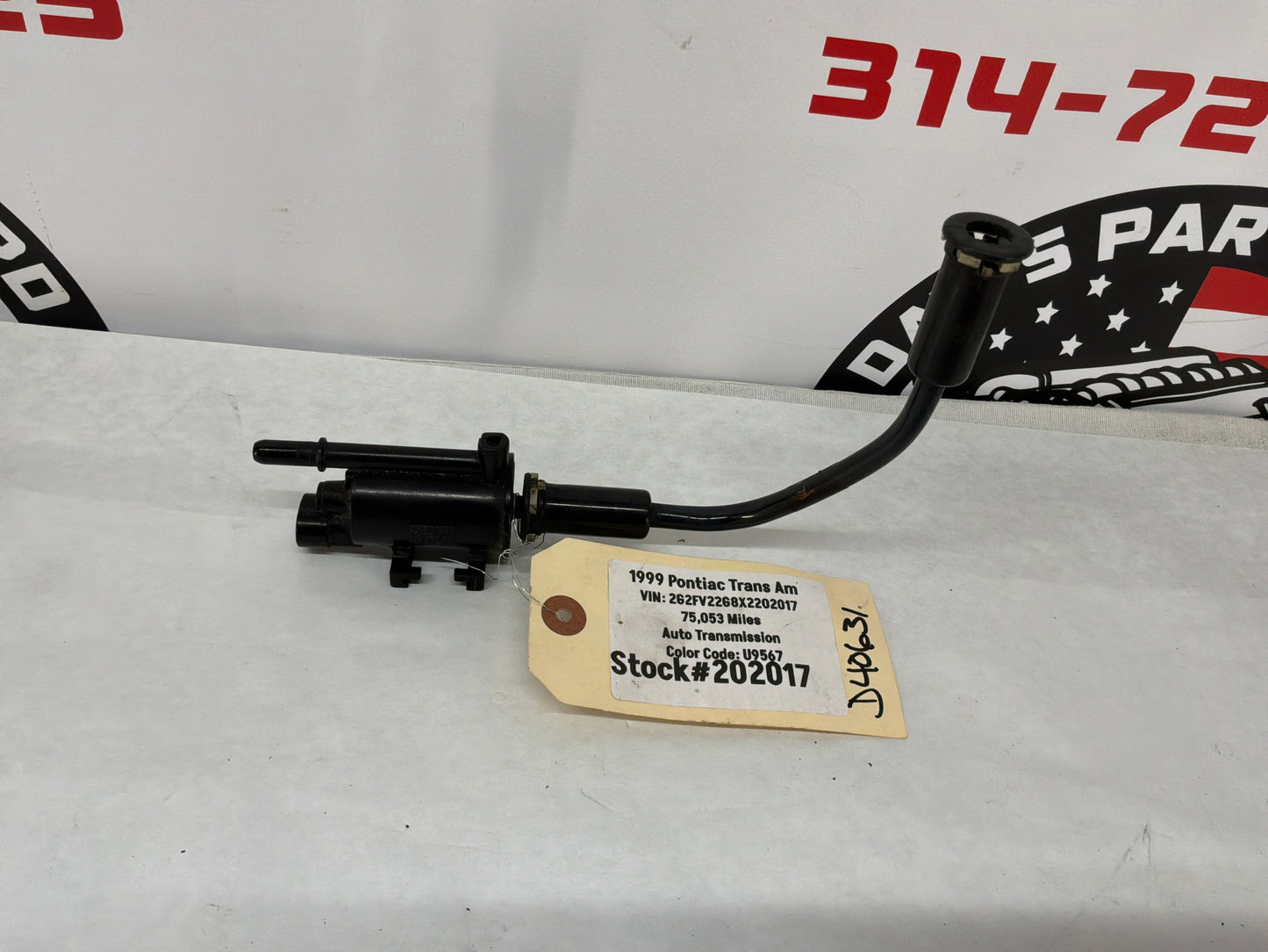 1999 Pontiac Trans Am WS5 Evap Purge Solenoid Valve Hose Tube  OEM